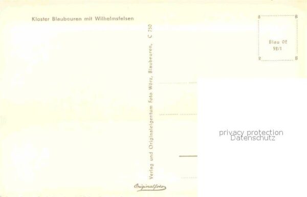 Blaubeuren Kloster mit Wilhelmsfelsen Schwäbische – Bild 2