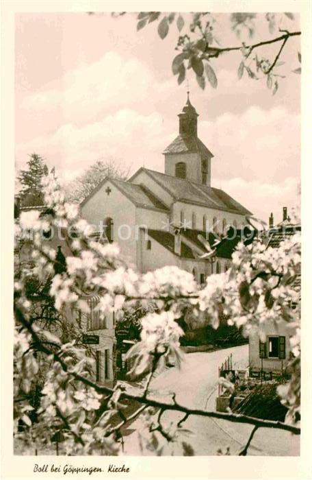 Boll Goeppingen Kirche Baumblüte