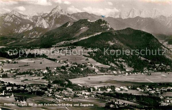 Pfronten mit Falkenstein Säuling und Zugspitze F