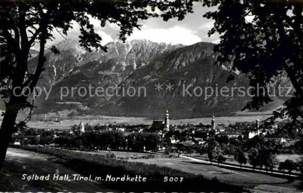 Hall Tirol Panorama Solbad mit Nordkette
