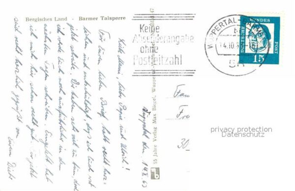 Barmen Wuppertal Talsperre Staumauer Bergisches Land – Bild 2