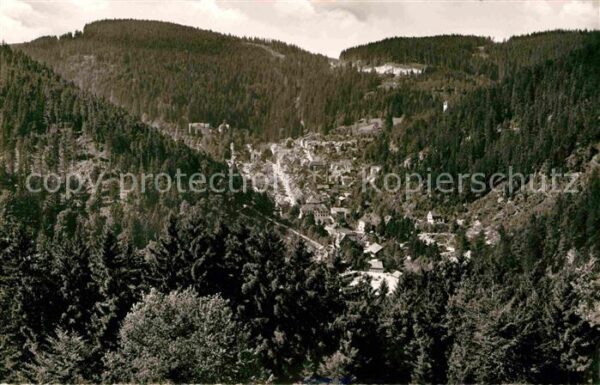 Triberg Schwarzwald Panorama Blick vom Hohnen