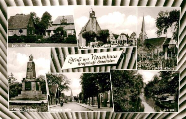 Neuenhaus Kirche Marktplatz Oelwall Hauptstrasse