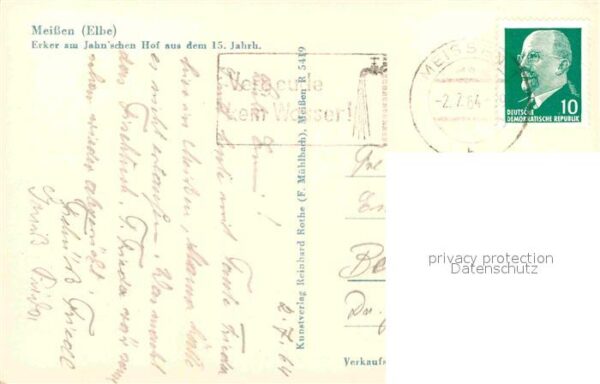 Meissen Elbe Sachsen Erker am Jahn'schen Hof 15. Jhdt. – Bild 2
