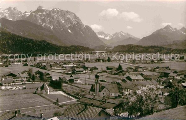 Wallgau mit Arnspitze Reitherspitze Karwendelge