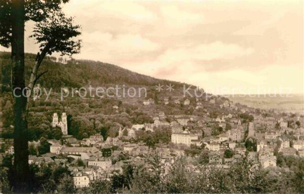 Sonneberg Thueringen Blick vom Eichberg