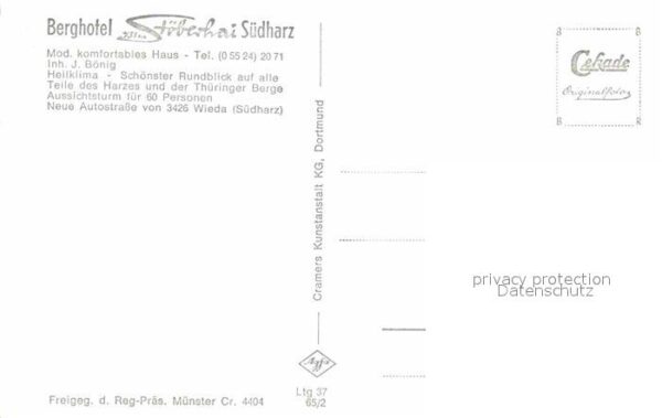Wieda Berghotel Stöberhai Oderstausee Flieger – Bild 2