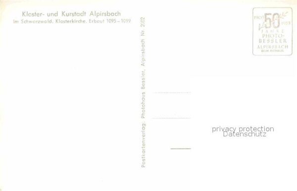 Alpirsbach Kloster und Kurstadt im Schwarzwald Klo – Bild 2
