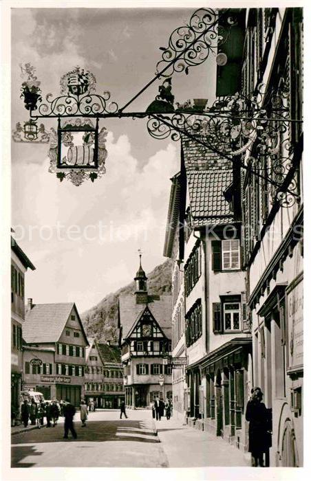 Urach Bad Marktplatz Innenstadt Türschild