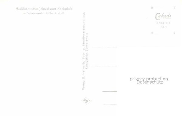 Koenigsfeld Schwarzwald Heilklimatischer Kurort Fliegeraufnahme – Bild 2