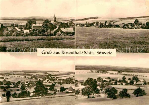 Rosenthal-Bielatal Teilansichten Landschaftspanorama