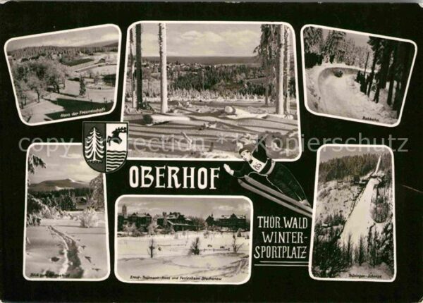 Oberhof Thueringen Haus der Freundschaft Bobbahn Thüringen