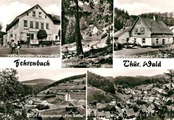 Fehrenbach Thueringer Wald HO Gaststätte Werraquelle Rasthof Fehre