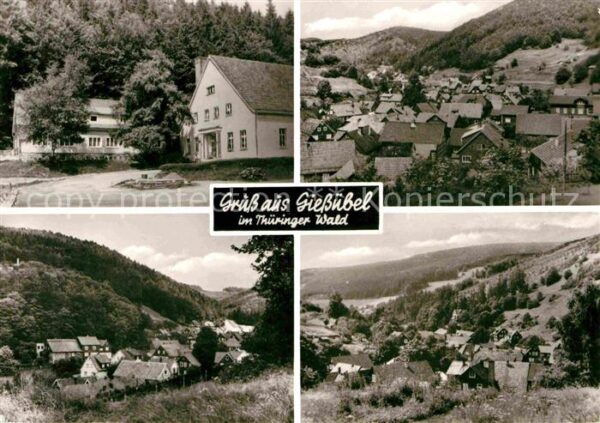 Giessuebel Schleusegrund Teilansichten Landschaftspanorama