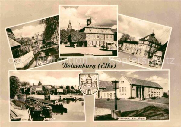 Boizenburg Am Wall Rathaus Krankenhaus Kulturhaus