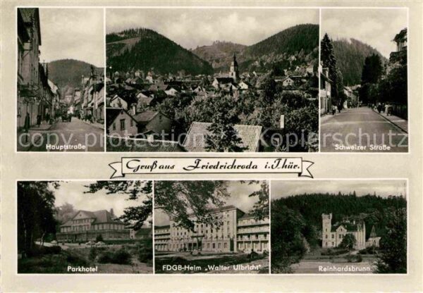 Friedrichroda Hauptstrasse Schweizer Strasse Parhotel