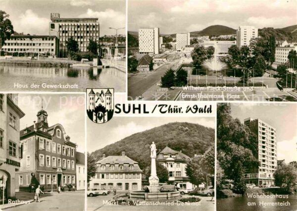 Suhl Thueringer Wald Haus der Gewerkschaft Wilhelm Pieck Str