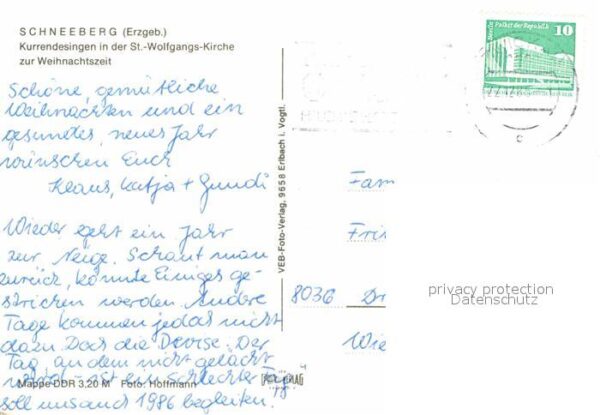 Schneeberg Erzgebirge Kurrendesingen St Wolfgangskirche zur W – Bild 2