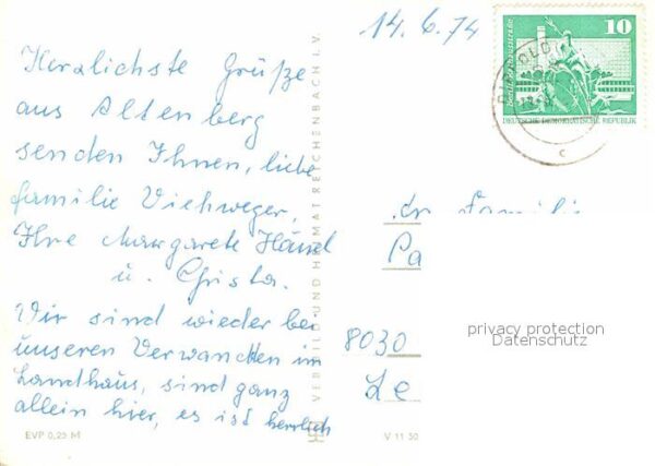 Altenberg Erzgebirge Ortsansicht Sanatorium Raupennest Walds – Bild 2