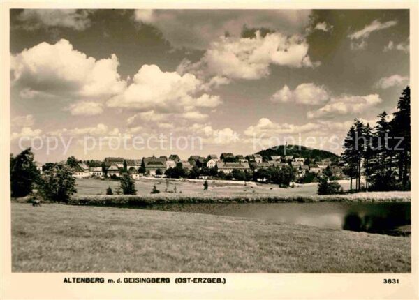 Altenberg Erzgebirge Panorama mit Geisingberg