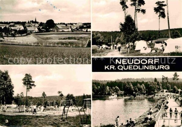 Neudorf Quedlinburg Teilansicht Campingplatz am Birnbaumtei