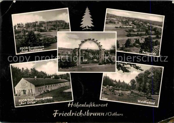 Friedrichsbrunn Harz FDGB Sanatorium Ernst Thälmann FDGB Ver
