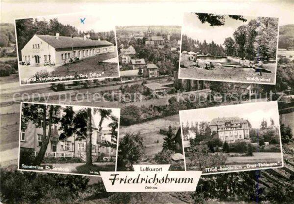 Friedrichsbrunn Harz FDGB Verpflegungsstätte Kurt Dillge Wal