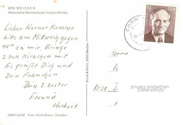 Meissen Elbe Sachsen Historische Weinschänke Vincenz Richter – Bild 2