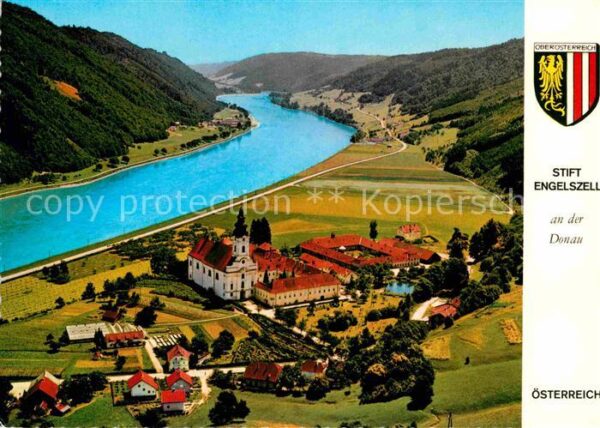 Engelhartszell Donau Oberoesterreich Abtei Engelszell Fliegeraufnahme