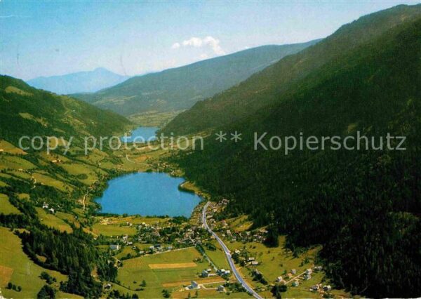 Afritz See und Feldsee Fliegeraufnahme