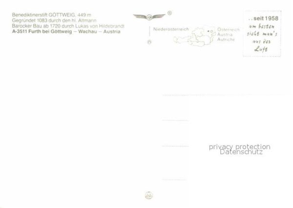 Furth Goettweig Benediktinerstift Fliegeraufnahme – Bild 2