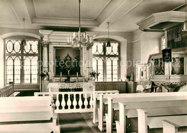 Iburg Bad Ev luth Schlosskirche Innenansicht Orge