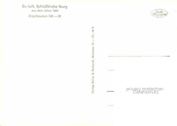 Iburg Bad Ev luth Schlosskirche Innenansicht Orge – Bild 2