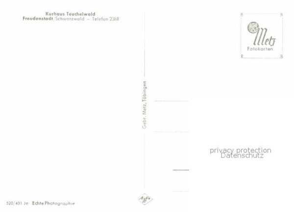 Freudenstadt Kurhaus Teuchelwald Schwarzwald – Bild 2