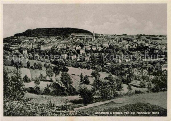 Annaberg-Buchholz Erzgebirge Panorama Bllick von der Frohnauer Höhe