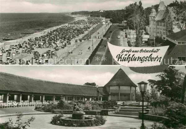 Kuehlungsborn Ostseebad Strand Konzertgarten Brunnen