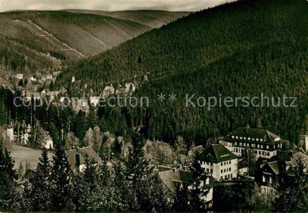 Baerenfels Erzgebirge Panorama Blick nach Kipsdorf