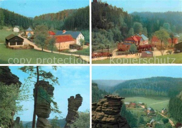 Rosenthal-Bielatal Ottomühle im Bielatal Felsen Elbsandste