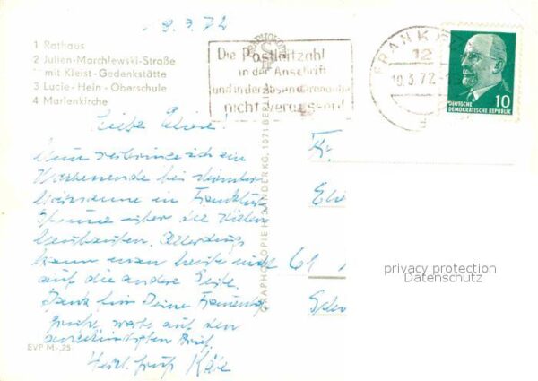 Frankfurt Oder Rathaus Julien Marchlewski Strasse Klei – Bild 2