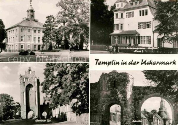 Templin Rathaus Erholungsheim Aufbau Schultor B