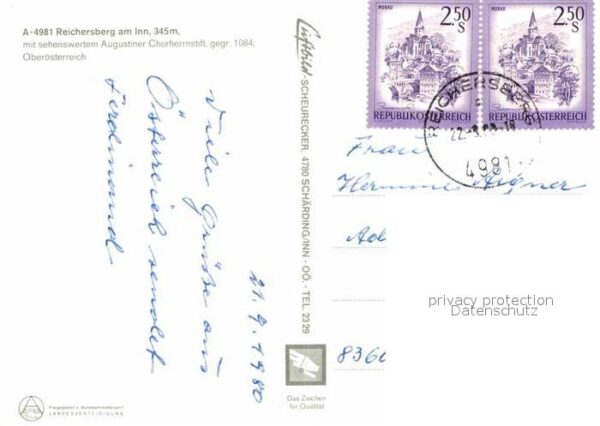 Reichersberg Inn Augustiner Chorherrnstift Fliegeraufnah – Bild 2