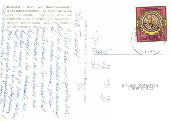 Bad Leonfelden Kurhotel Moor Kneippanstalt Hallenbad – Bild 2