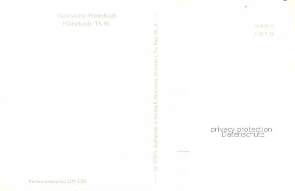 Manebach Gaststätte Moosbach Winterlandschaft Wa – Bild 2