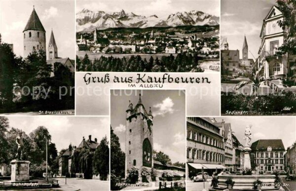 Kaufbeuren St Blasiuskirche Alpenkette Sedanstrass