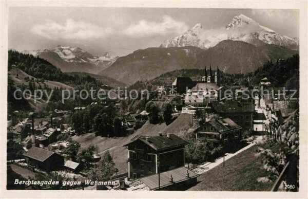 Berchtesgaden gegen Watzmann Berchtesgadener Alpen