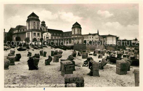 Binz Ruegen Strand Kurhaus Clubhaus Konzertpavillon