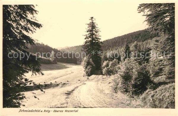Schmiedefeld Rennsteig Oberes Vessertal Handabzug