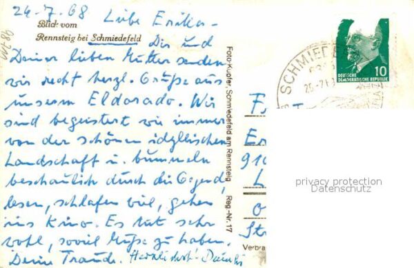 Schmiedefeld Rennsteig Panorama Blick vom Rennsteig – Bild 2