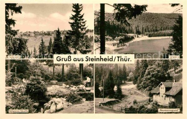 Steinheid Teilansicht Talsperre Schwarzaquelle Ne