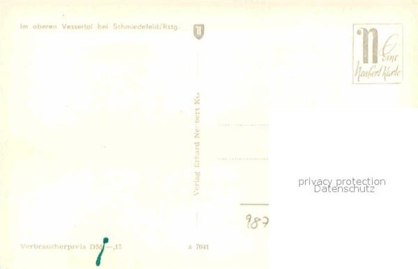Schmiedefeld Rennsteig Landschaftspanorama Oberes Vessertal – Bild 2